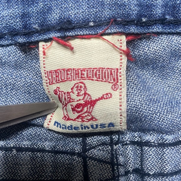 Vintage Y2K True Religion USA Made Billy Super T Jeans (30x33) Blue Denim READ - Picture 6 of 15